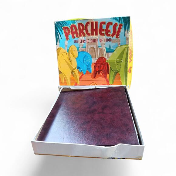 Vintage Parcheesi The Classic Game of India Milton Bradley 2001 Complete - Picture 2 of 7